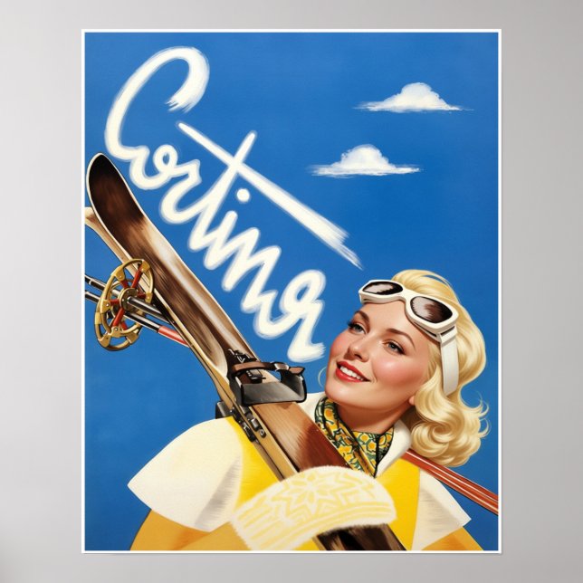 Cortina, Italy travel poster (Front)