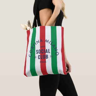 Cortina Milano Apres Social Club Italia Winter Tote Bag