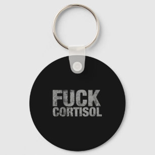 Cortisol spike meme health anti stress awareness key ring