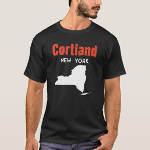 Cortland New York Usa State America Travel New Yor T-Shirt