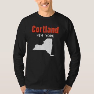 Cortland New York Usa State America Travel New Yor T-Shirt
