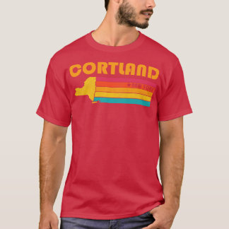 Cortland New York Vintage Distressed Souvenir T-Shirt