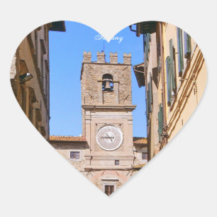 Cortona. Italy. Tuscany Heart Sticker