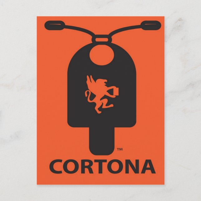 Cortona Scooter Postcard (Front)