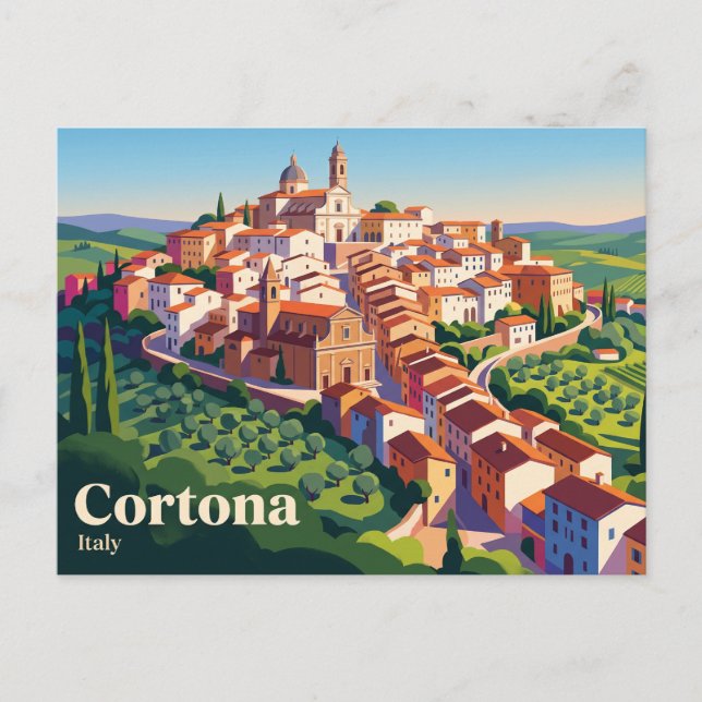 Cortona, Tuscany, Italy Postcard (Front)