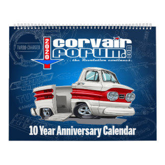 Corvair Forum 10 yr Anniversary Calendar