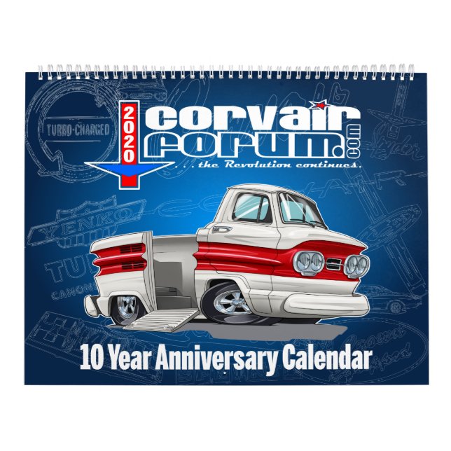 Corvair Forum 10 yr Anniversary Calendar (Cover)