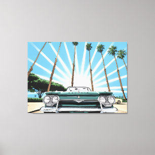 Corvair Pop Art Canvas Print