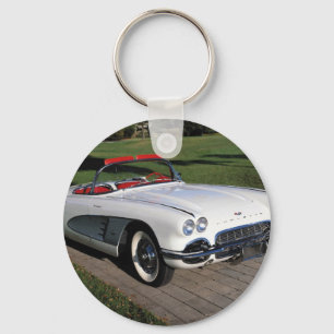 Corvette antique cars classic autos vintage cars key ring