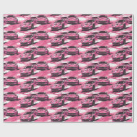 Corvette C7 Pink Wrapping Paper