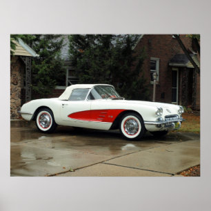 Corvette convertible poster