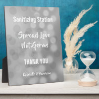 Corvid Wedding Signs Personalised Plaque