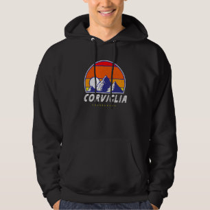 Corviglia Graubünden Switzerland Retro 80s Ski Ho Hoodie