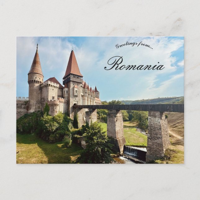 Corvin Castle Hunedoara County Romania Postcard (Front)