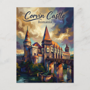Corvin Castle Romania Postcard