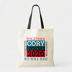 Cory Booker 2020 Vote Personalised We Will Rise Tote Bag