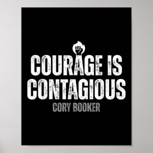 Cory Booker Courage Is Contagious Cory Filibooker Poster