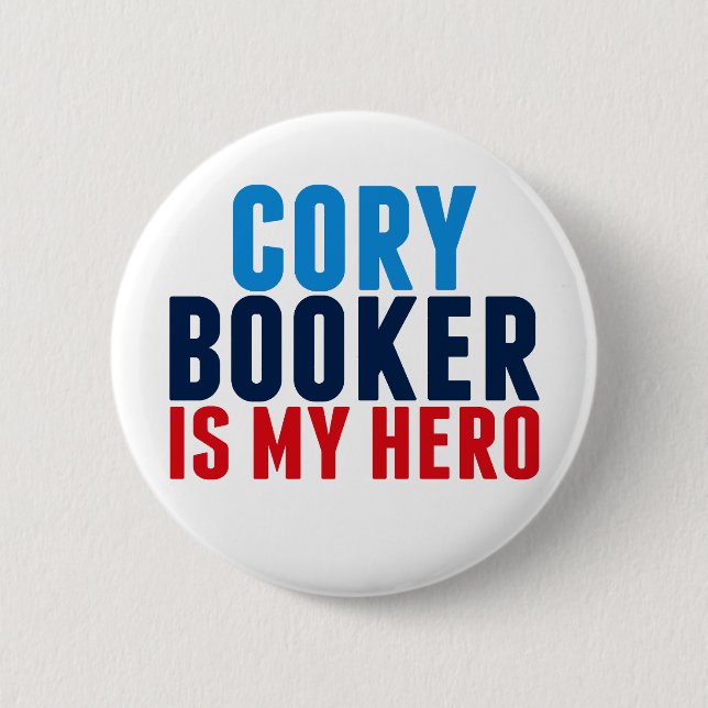 Cory Booker is My Hero 6 Cm Round Badge (Front)