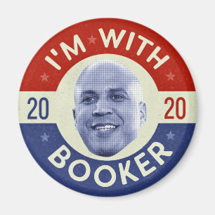 Cory Booker President 2020 Democrat Photo Retro Magnet