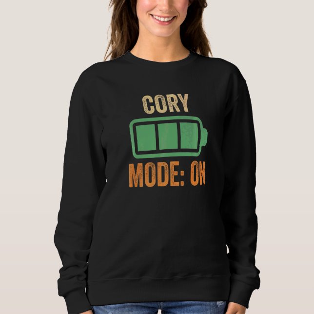 Cory Mode On Battery Sweatshirt (Front)