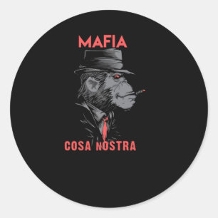 Cosa Nostra Classic Round Sticker