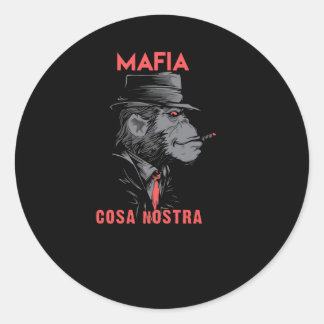 Cosa Nostra Classic Round Sticker