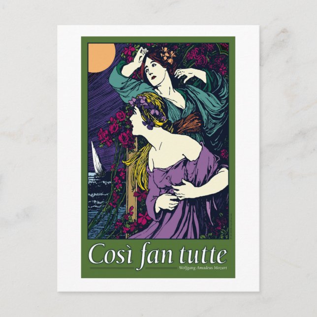 Così fan tutte, Opera Postcard (Front)