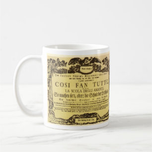 Così Fan Tutte Playbill (Mozart) Coffee Mug