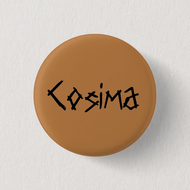 Cosima from orphan Black distressed font 3 Cm Round Badge (Front)
