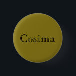 Cosima from Orphan Black open font text 3 Cm Round Badge<br><div class="desc">Cosima is a character from the TV show Orphan Black, open text</div>