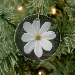 Cosmea Ceramic Tree Decoration