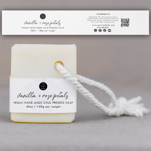 Cosmetic Bar Soap Band Logo Product Label Wrap Invitation Belly Band