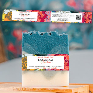 Cosmetic Bar Soap Band Product Label Wrap Colourfu Invitation Belly Band