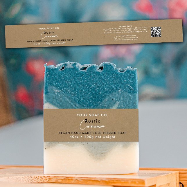 Cosmetic Bar Soap Band Template Product Label Wrap Invitation Belly Band (Creator Uploaded)