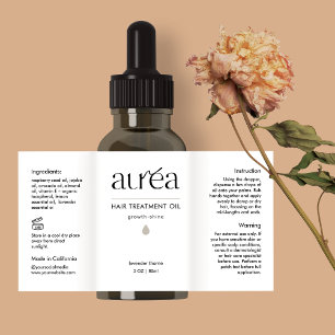 Cosmetic Beauty Bottle Product Label