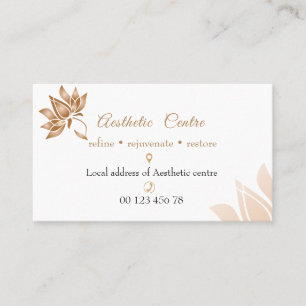 Cosmetic, beauty & make up center business card