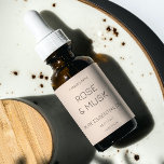 Cosmetic Oil Labels / Dropper bottle with Qrcode<br><div class="desc">An elegant custom Cosmetic Minimalist Essential Oil Labels / Dropper Bottle Labels with QR Code in a modern minimalist style which can be easily updated with your company logo and company slogan or info. If you need any help personalising this product, please contact me using the message button and I'll...</div>