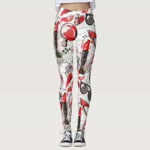 Cosmetic pattern leggings