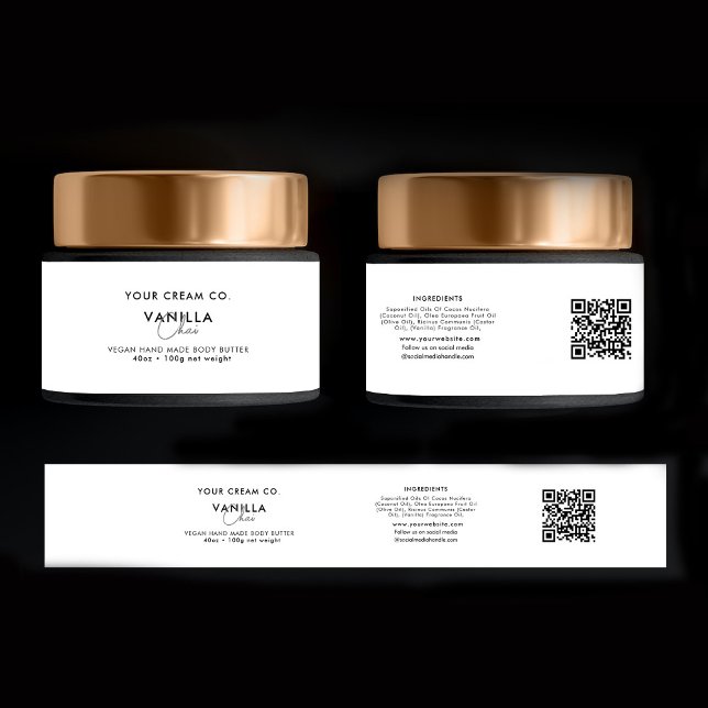 Cosmetic Product Sticker Template Skincare Label (Cosmetic Product Sticker Template Skincare Label)