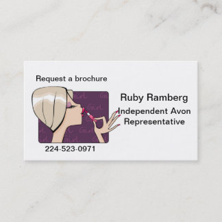 Cosmetic Representative Business Cards