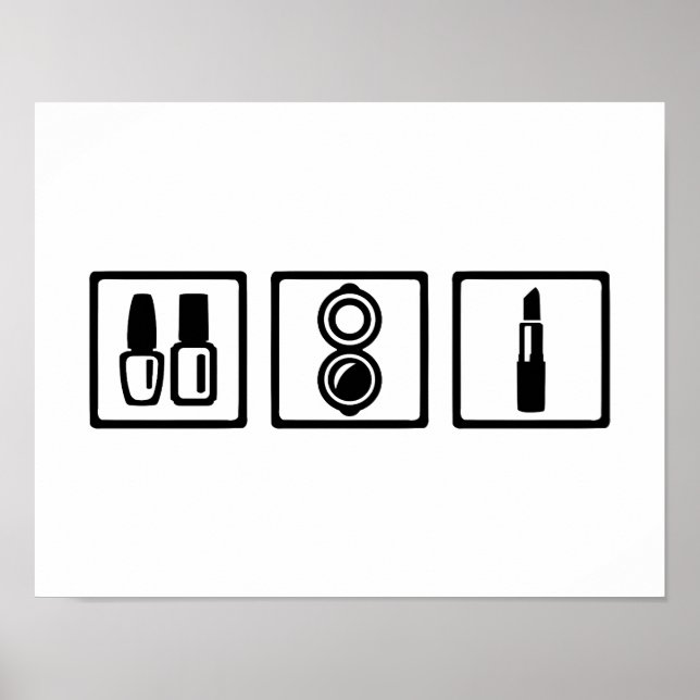 Cosmetician makeup nail polish poster (Front)