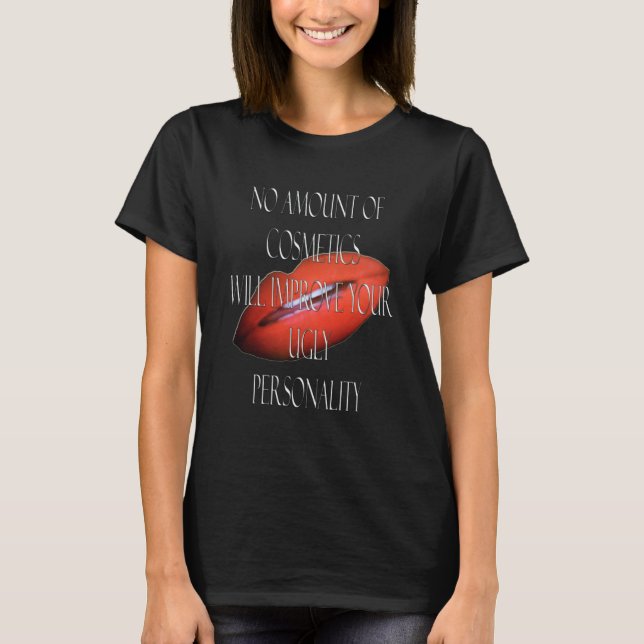 Cosmetics and lips T-Shirt (Front)
