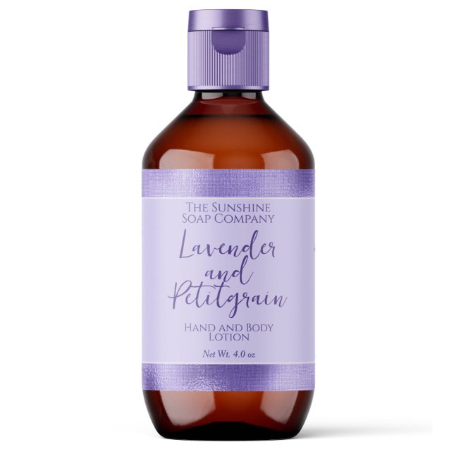 Cosmetics Bottle or Jar Label - Purple Foil Border (Creator Uploaded)