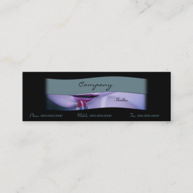Cosmetics Business Card (Front)