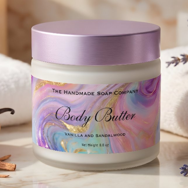 Cosmetics Jar Label Holographic Gold (Creator Uploaded)