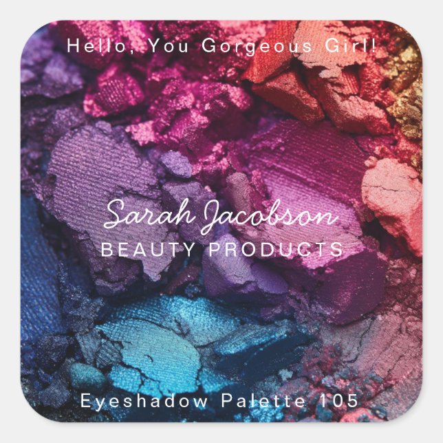 Cosmetics Make-Up Beauty Products Labels (Front)