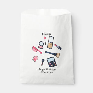 Cosmetics / make-up cartoon illustration favour bags