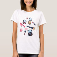 Cosmetics / make-up cartoon illustration