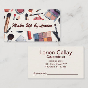 Cosmetics Makeup Beauty Cosmetician Business Card