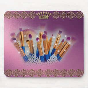 Cosmetics Makeup Brush Glamour Mouse Pad